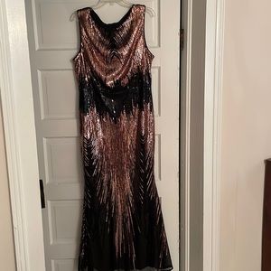 Black sequin dress